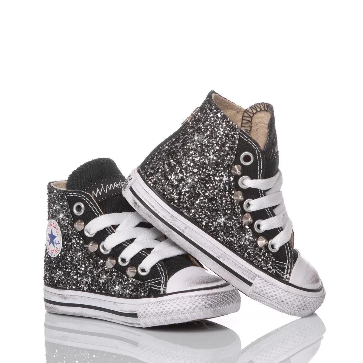 Converse Baby Glitter Black - Barrile donna