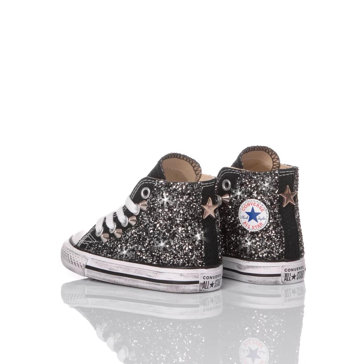 Converse Baby Glitter Black - Barrile donna