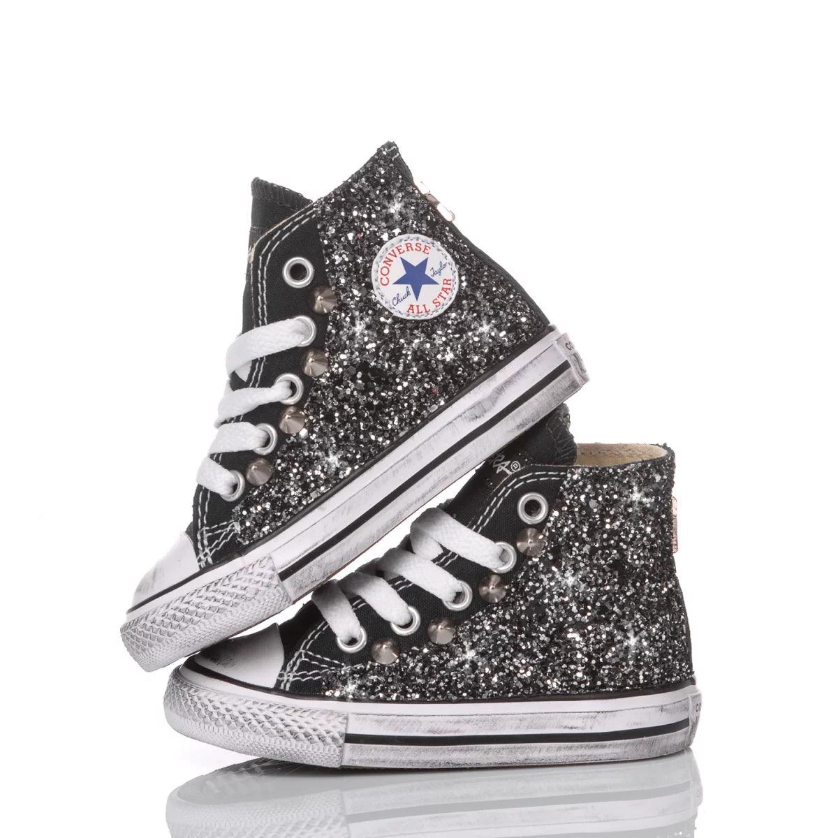 Converse Baby Glitter Black - Barrile donna