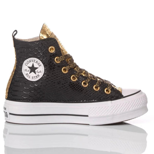 Converse Platform Snake Black/Gold - Barrile donna