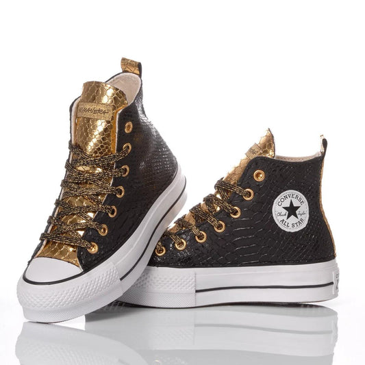 Converse Platform Snake Black/Gold - Barrile donna