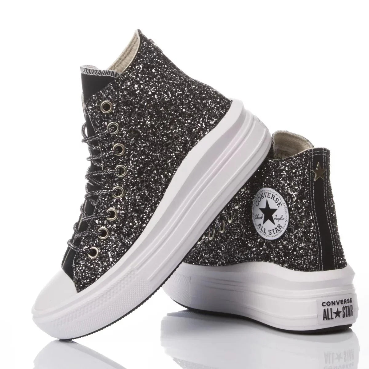 Converse Move Glitter Black - Barrile donna