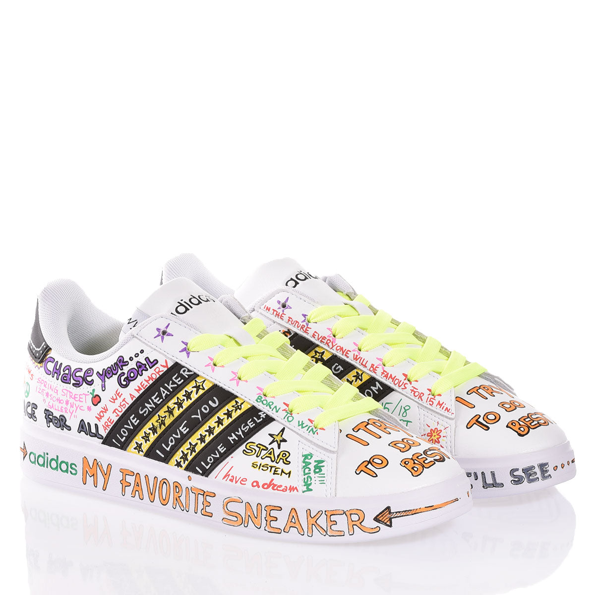 Adidas White Board - Barrile donna