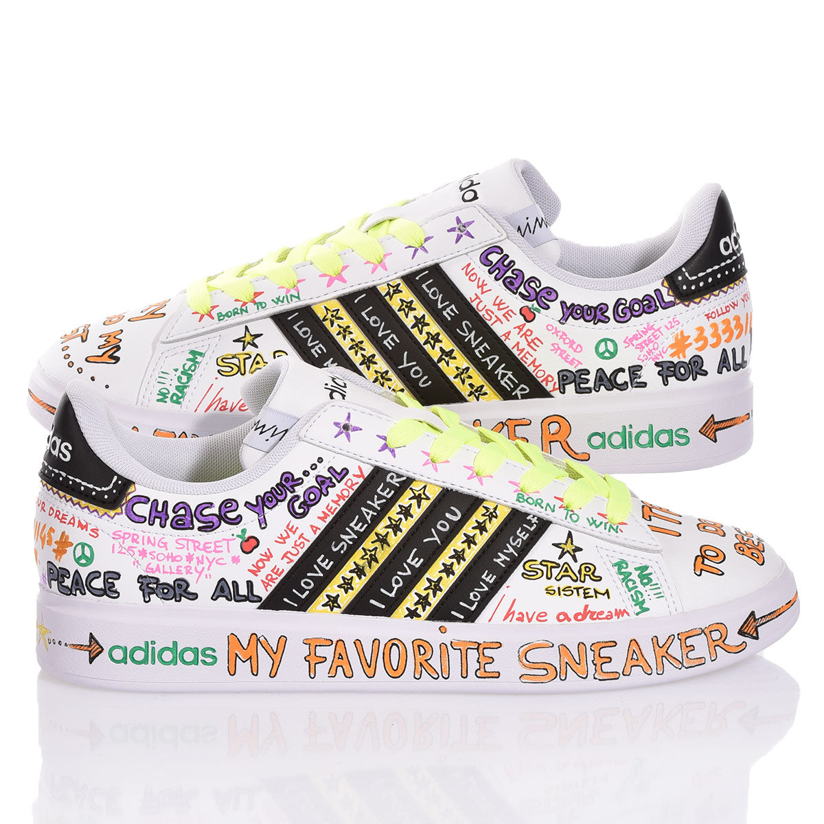 Adidas White Board - Barrile donna