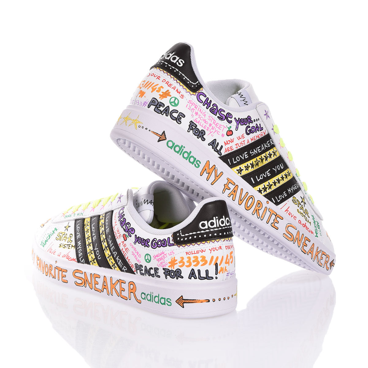Adidas White Board - Barrile donna