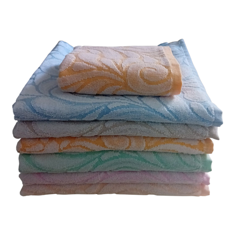 Set 6+6 Asciugamani Jacquard in Cotone Egiziano – Fiori o Cashmere - Barrile donna