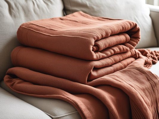 Foulard Arredo Terra Bruciata – Copritutto in Cotone 260x280 - Barrile donna