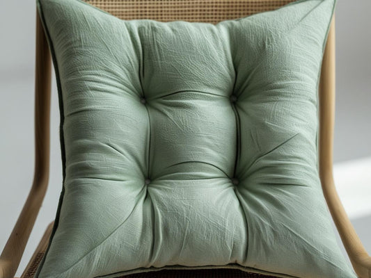 Coprisedia imbottito in cotone tinta unita – Modello Morbidone 42x42 cm | Linea Zalea - Barrile donna