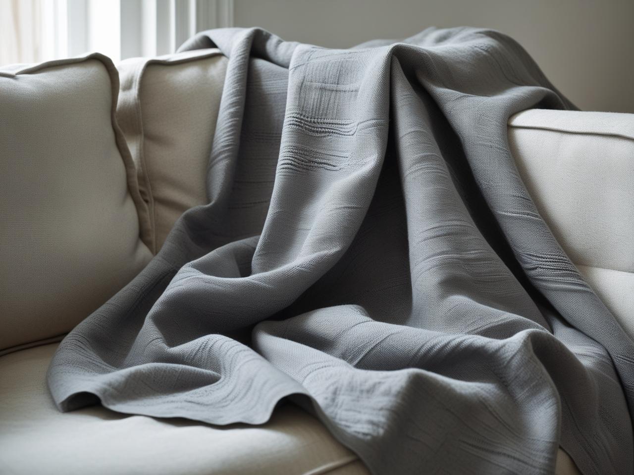 Foulard arredo “Notturna” – Grigio fumo - Barrile donna