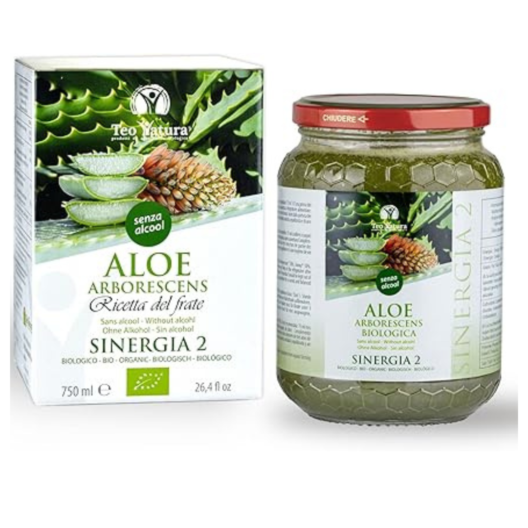 Aloe Arborescens Padre Zago senza Distillato - SINERGIA 2 - 750ml - Barrile donna