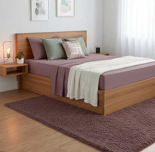 Completo Letto Tinta Unita Cotone 80 Fili linea ARIA - Barrile donna