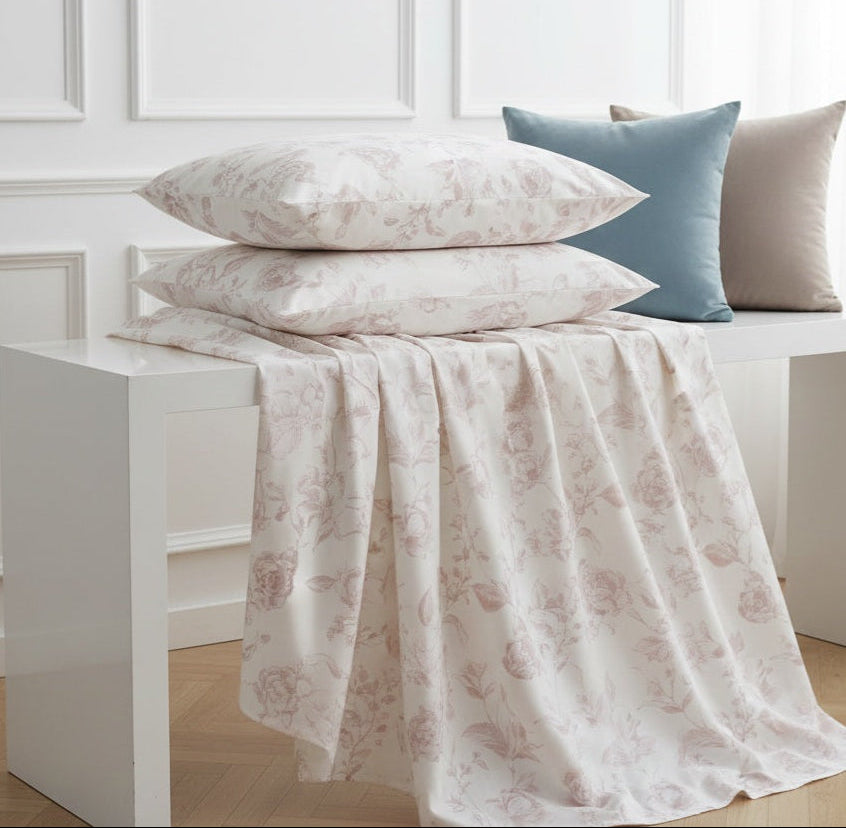 Completo Letto Matrimoniale Parigi Stampa Floreale - Barrile donna