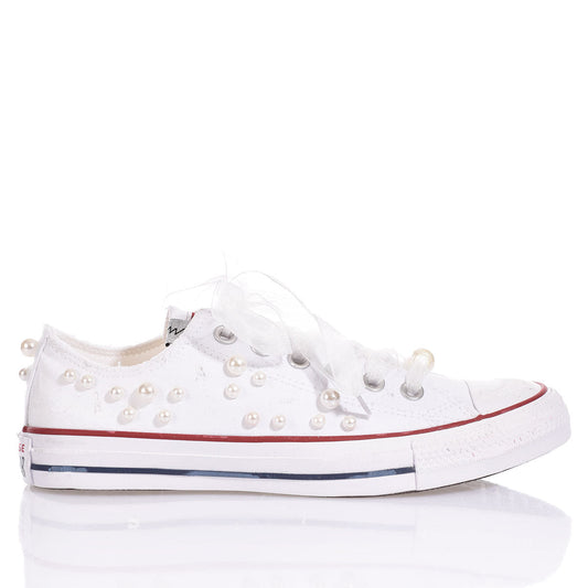 Converse Pearls White Ox - Barrile donna
