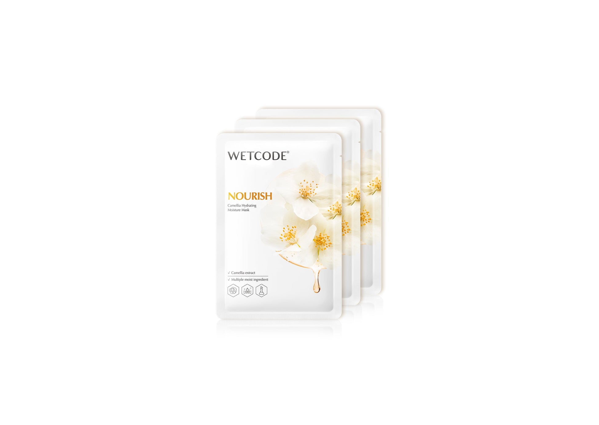 WETCODE - Camellia Hydrating Moisture Mask *10pz - Barrile donna