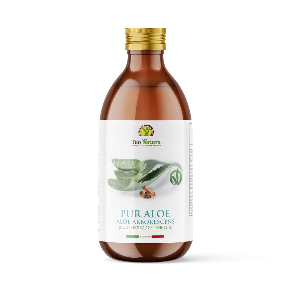 Succo Puro Aloe Arborescens Biologico | "PUR ALOE" | 500 ml - Barrile donna