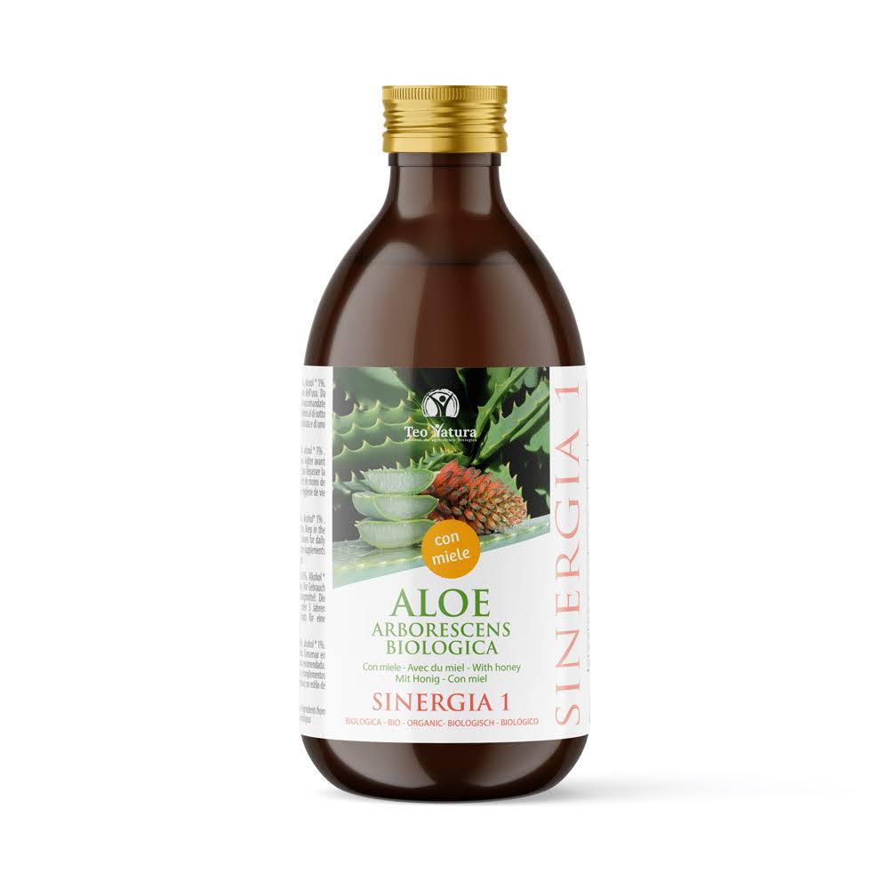 Aloe Arborescens Padre Zago | SINERGIA 1 |  500ml - Ricetta Originale Bio - Barrile donna