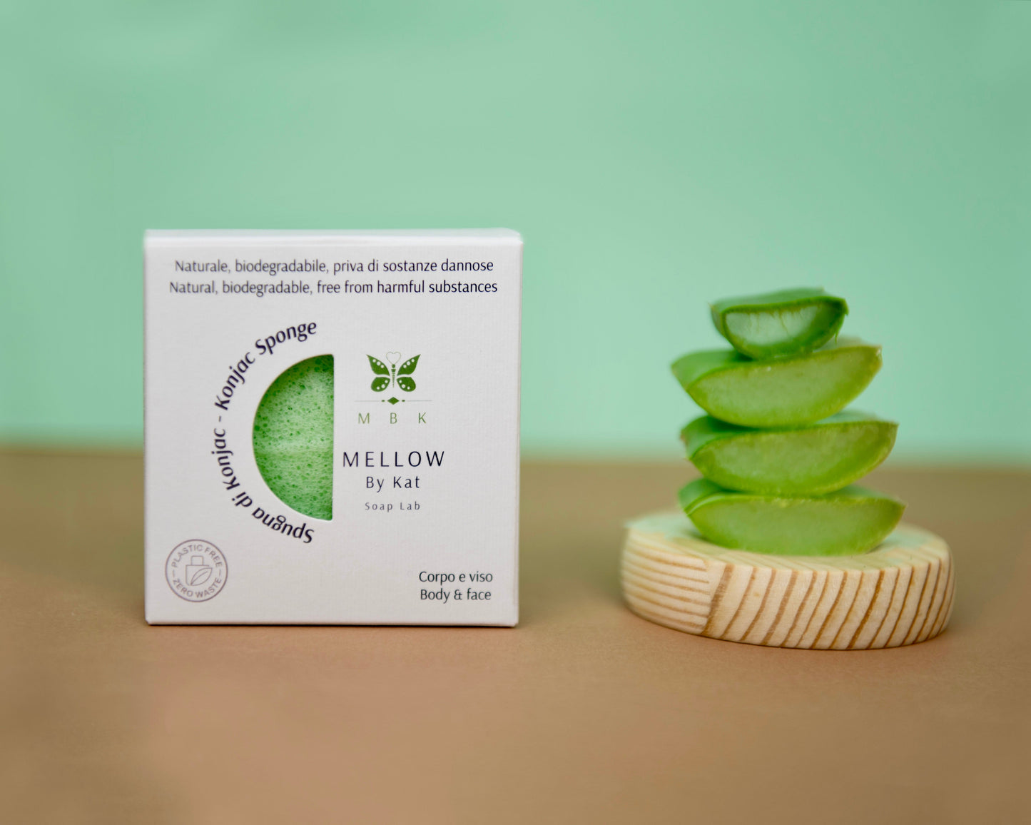 Spugna di Konjac Viso e Corpo