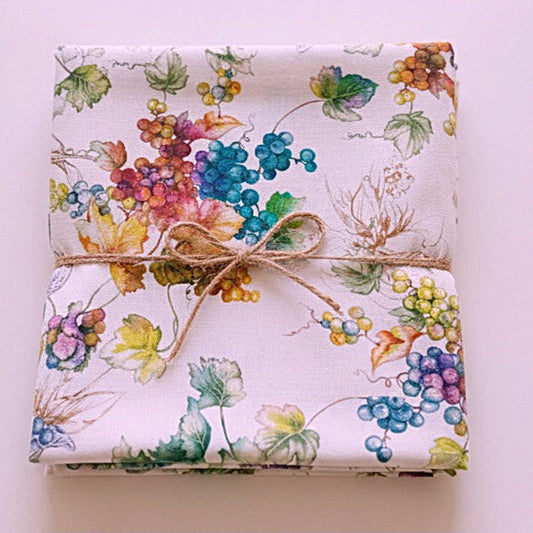 Tovaglia in Puro Lino con Stampa Digitale Botanica | Eleganza Mediterranea | 150x190 / 150x250 cm - Barrile donna